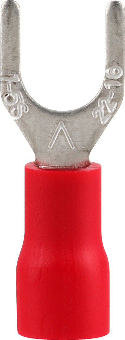 Pre-Ins Spade Terminal Red 6mm (25)
