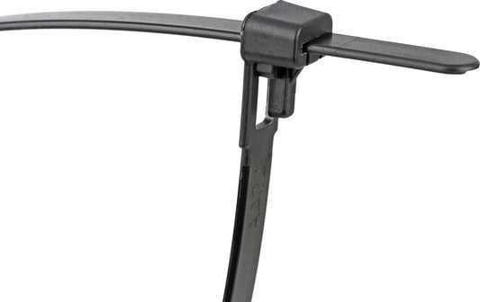 Reusable Cable Ties Black 7.6x370mm (10)