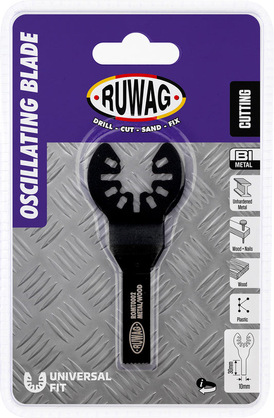 oscillating mult-tool straight blade for wood & metal 10mm