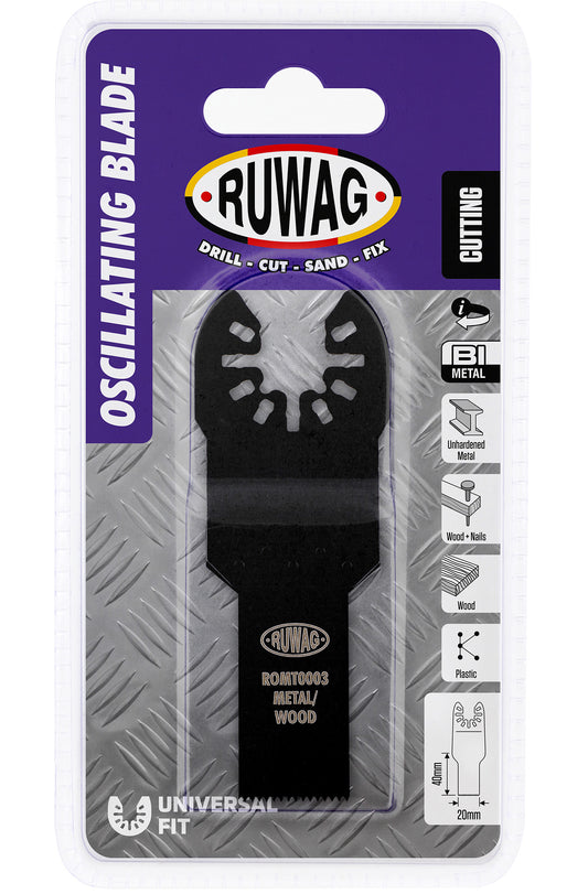 oscillating mult-tool straight blade for wood & metal 20mm