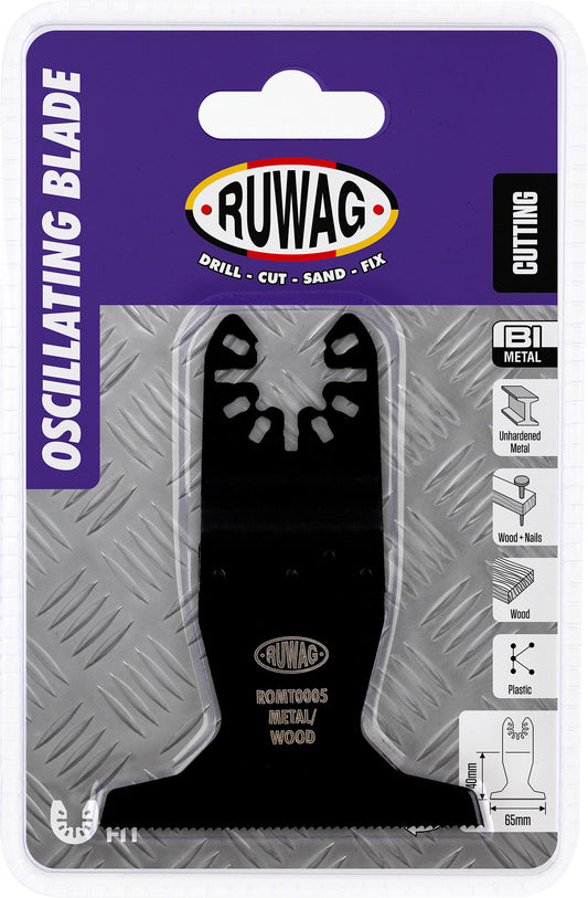 oscillating mult-tool straight blade for wood & metal 65mm
