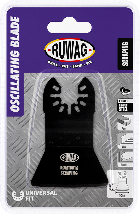 oscillating mult-tool straight rigid scraper 52mm