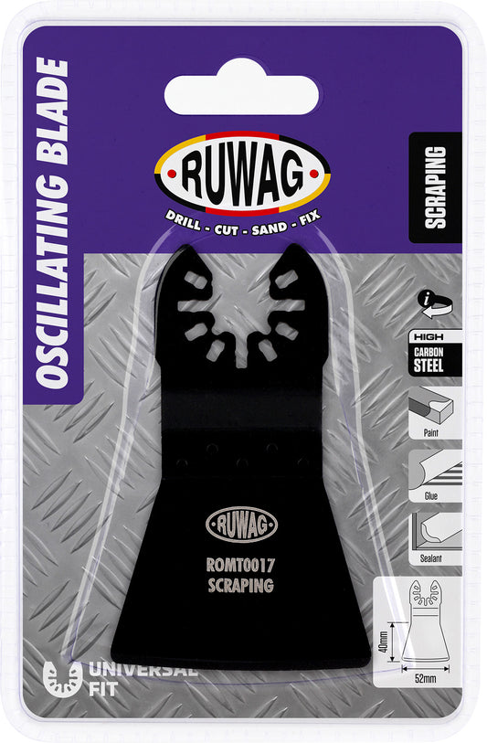 oscillating mult-tool straight flexible scraper 52mm