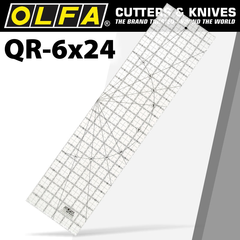 QUILT RULER IMPERIAL 6IN X 24IN