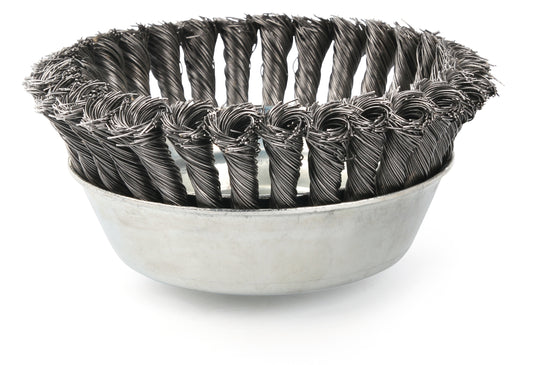 100mm knotted wire cup brush M14x2