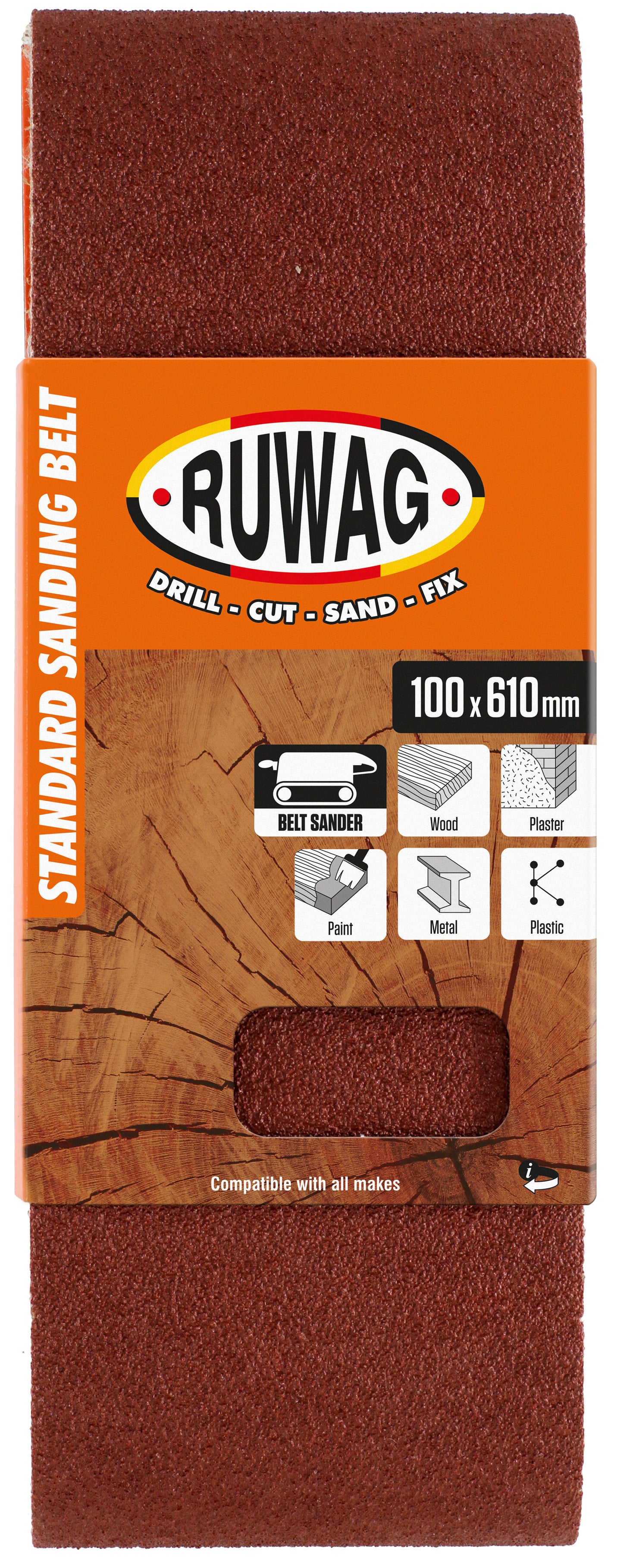100x610 p60 3 pack belt /pk