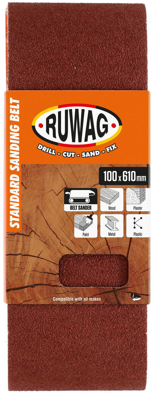 100x610 p80 3 pack belt /pk