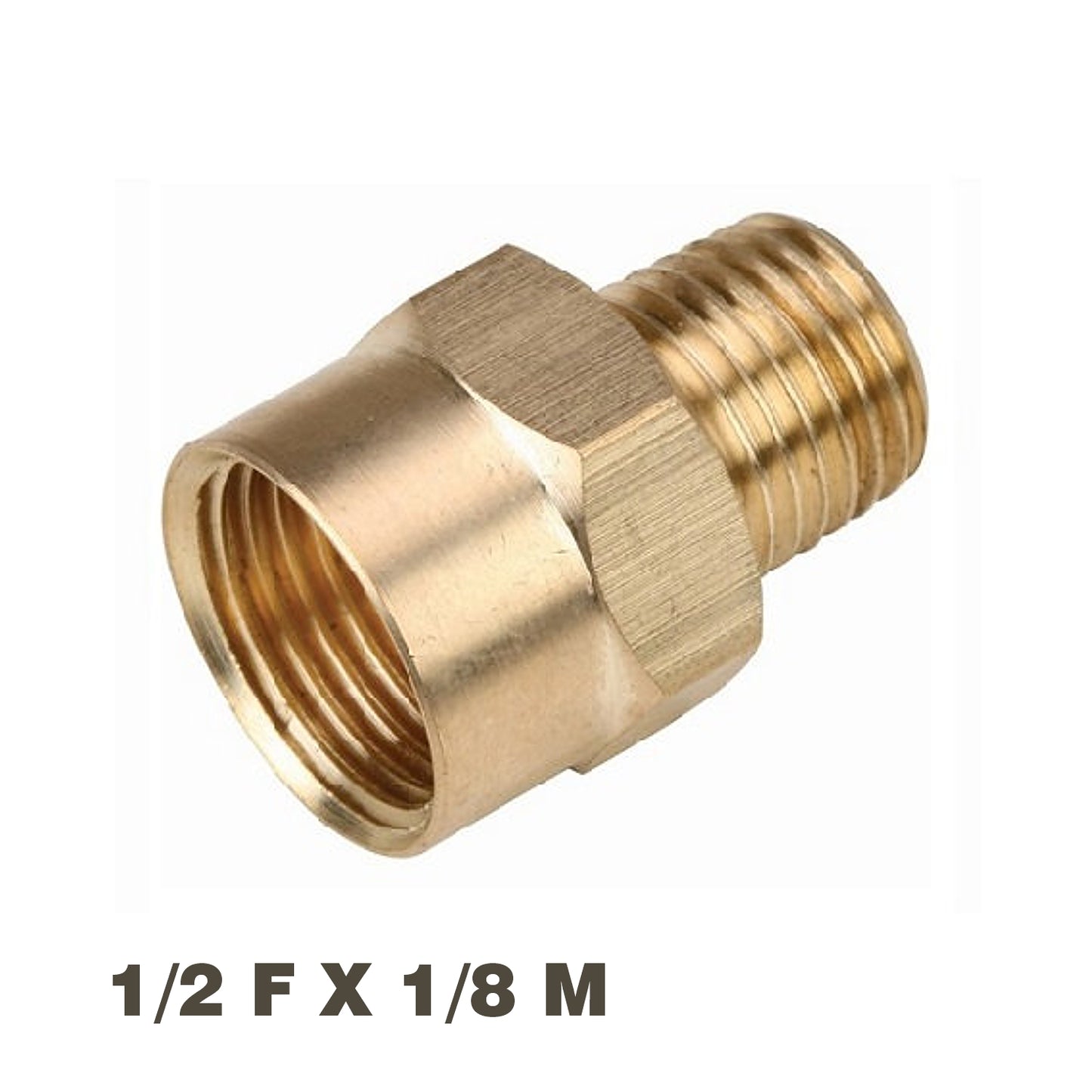 REDUCER BRASS 1/8X1/2 M/F