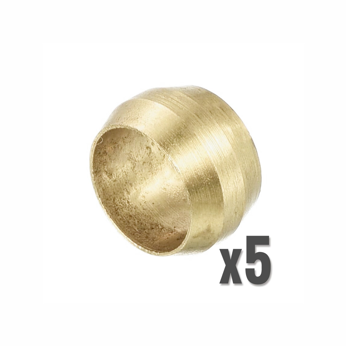 FERRULE BRASS 1/4' 5PC PACK