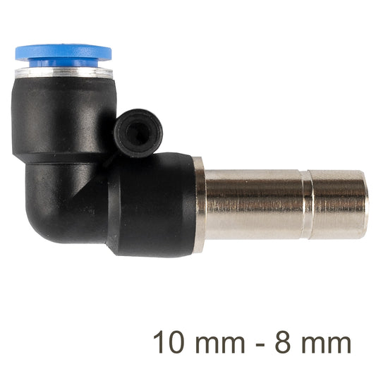 RED. INSERT ELBOW PU 10MM - 8MM