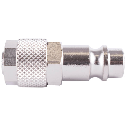 PU HOSE CONNECTOR 6MM ID X 8MM OD METAL GERMAN COUPLER INSERT