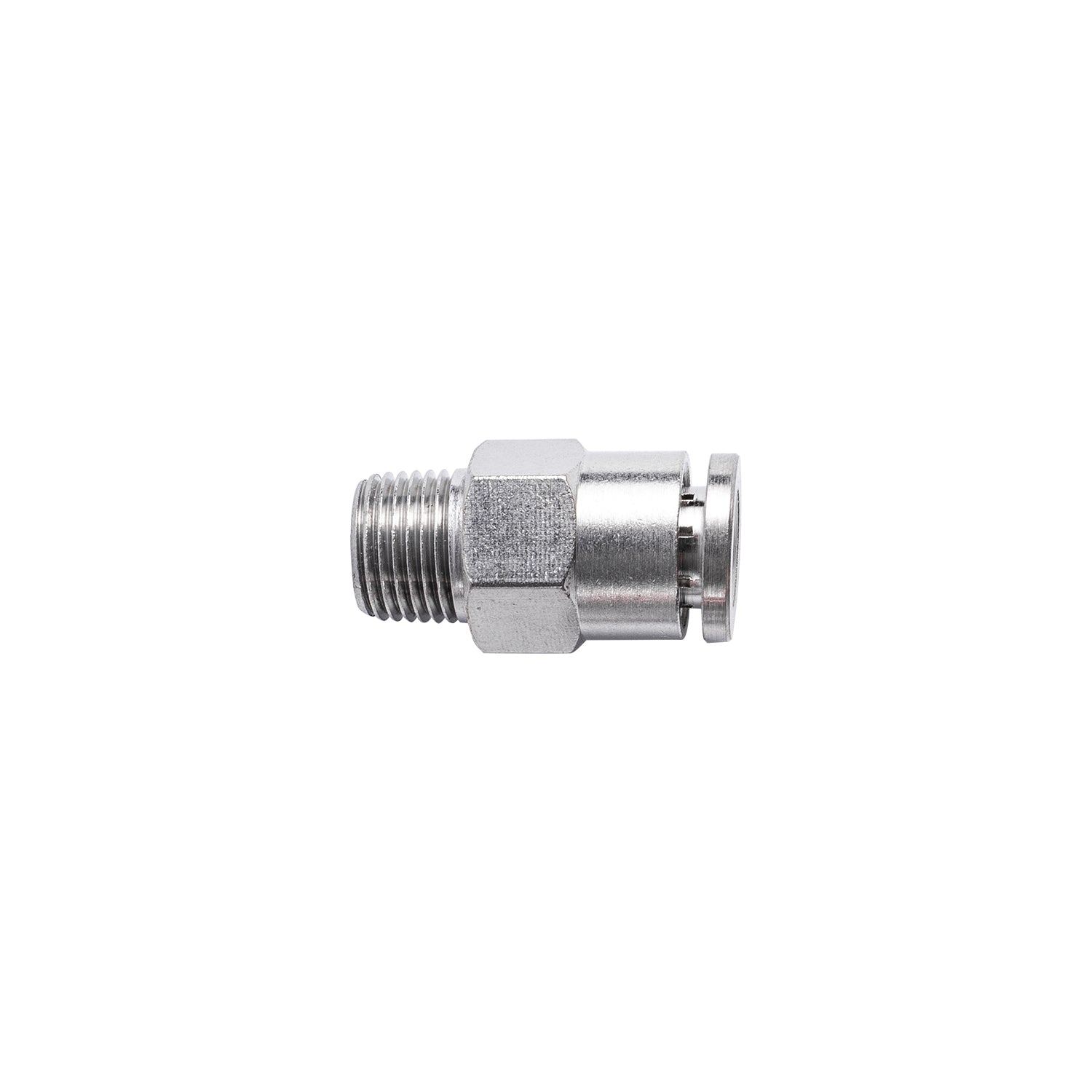 METAL PU FITTING STRAIGHT 6MM X 1/8' M