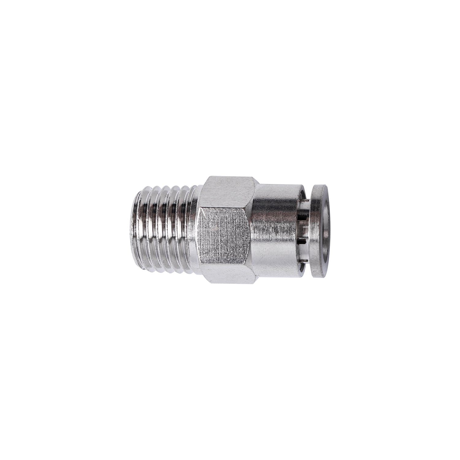 METAL PU FITTING STRAIGHT 8MM X 1/4' M