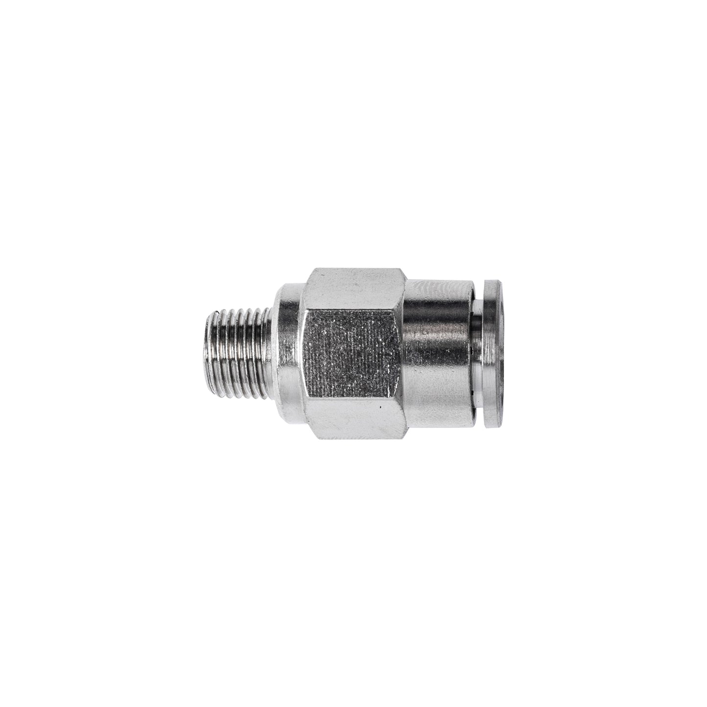 METAL PU FITTING STRAIGHT 10MM X 1/8' M