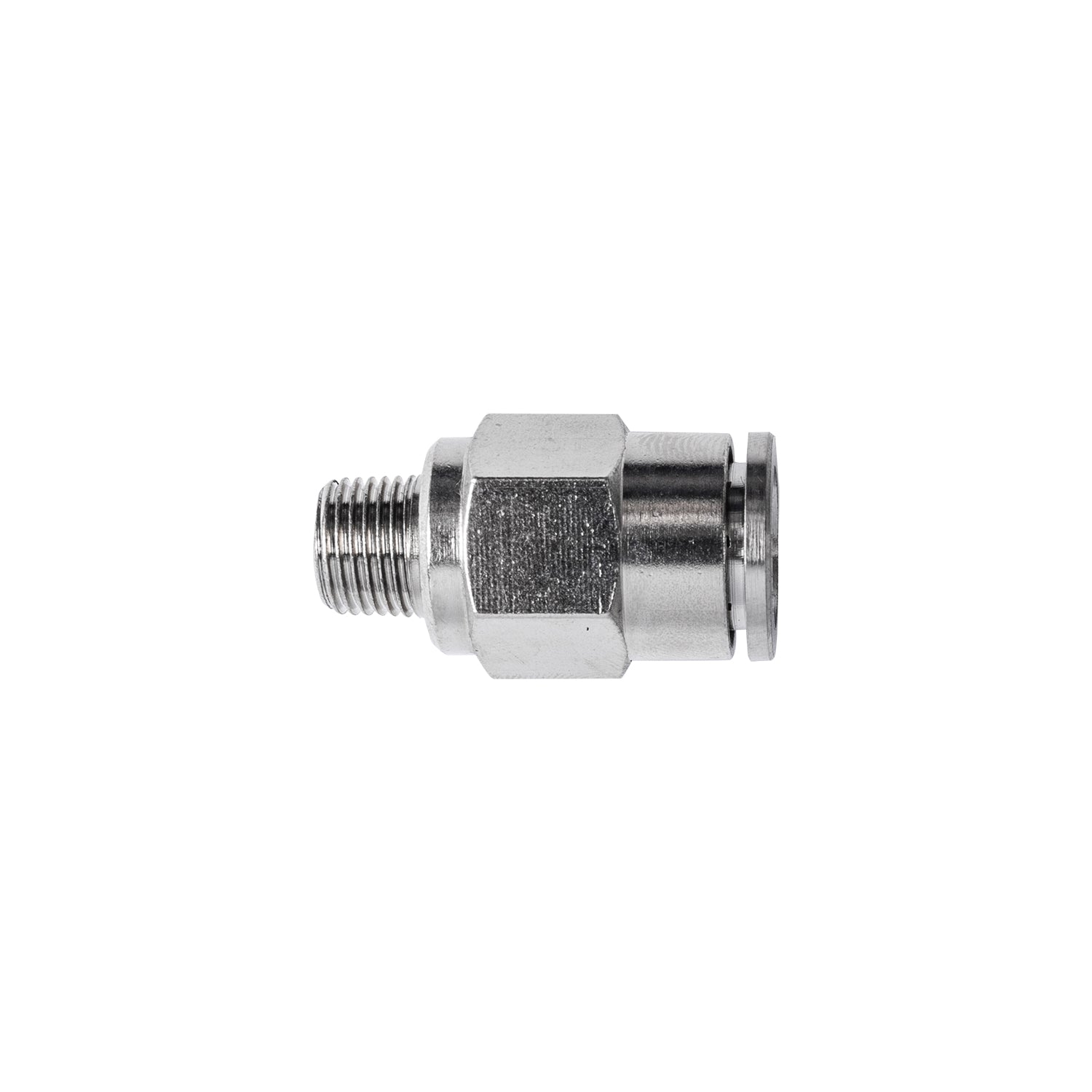 METAL PU FITTING STRAIGHT 10MM X 1/8' M