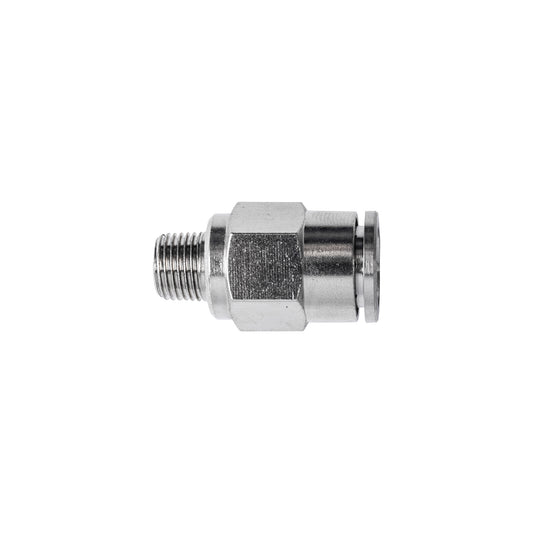 METAL PU FITTING STRAIGHT 10MM X 1/4' M