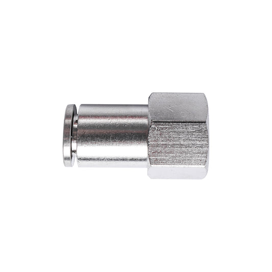 METAL PU FITTING STRAIGHT 6MM 1/4' F