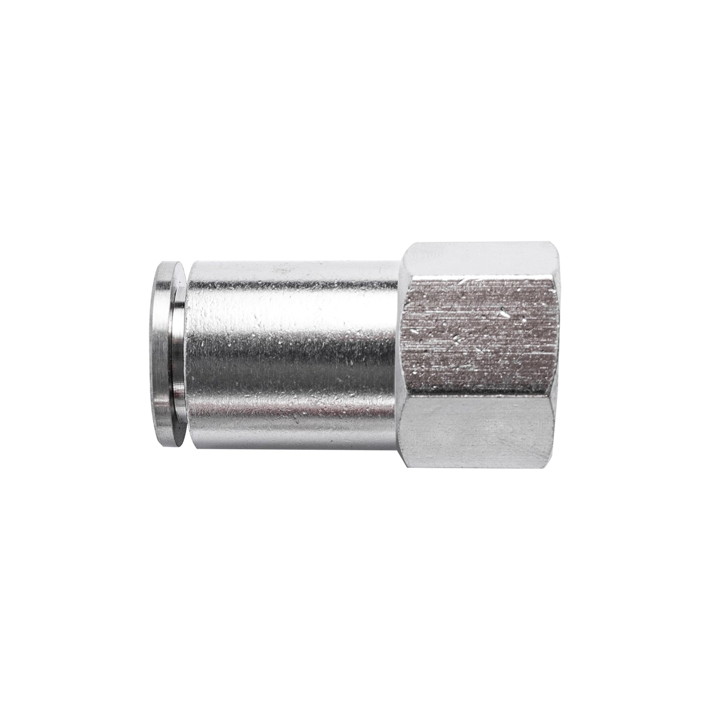 METAL PU FITTING STRAIGHT 10MM 1/4' F
