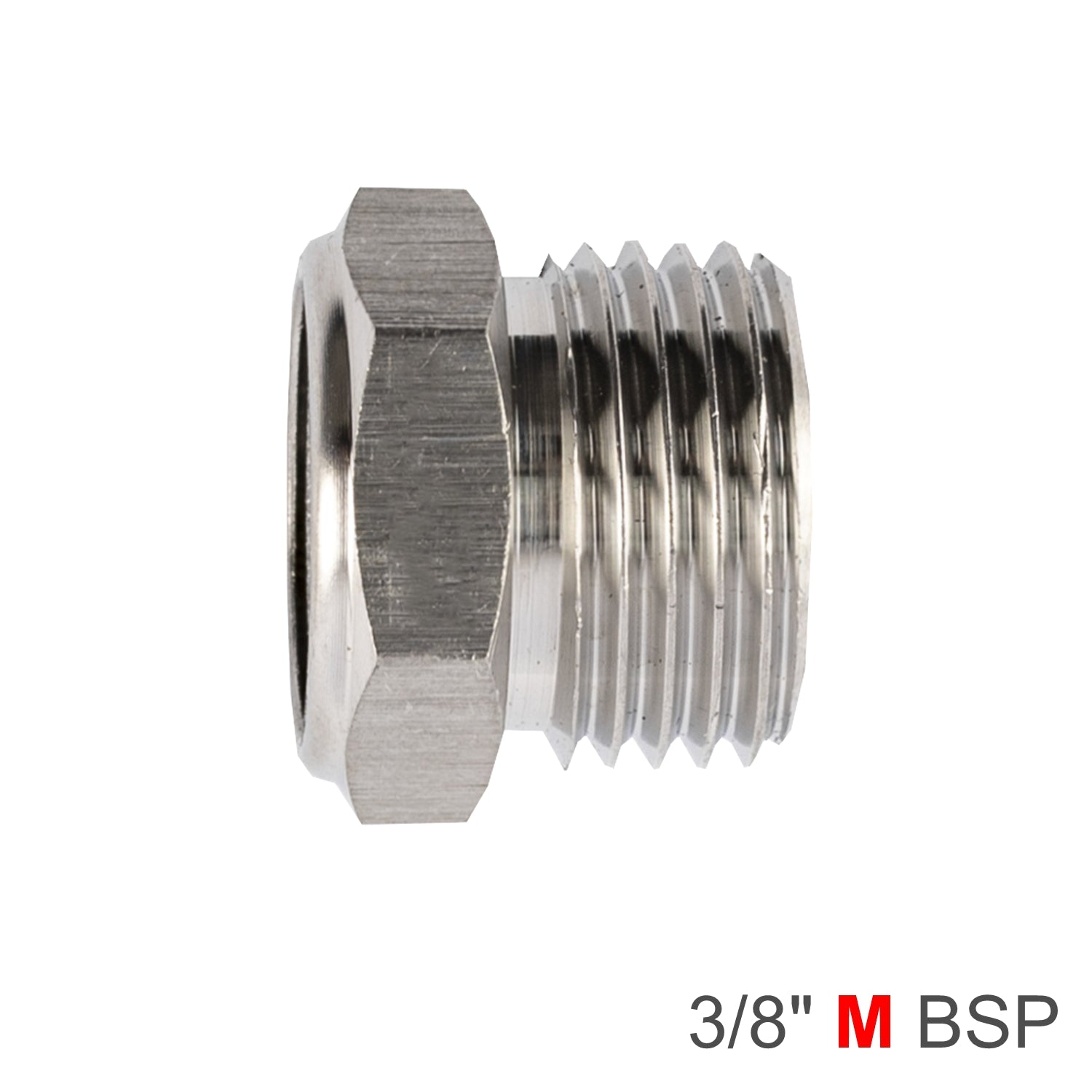 MUFFLER METAL FLAT 3/8' MALE