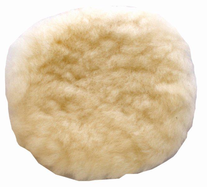POLISHING BONNET WOOL HOOK AND LOOP 125MM 5'