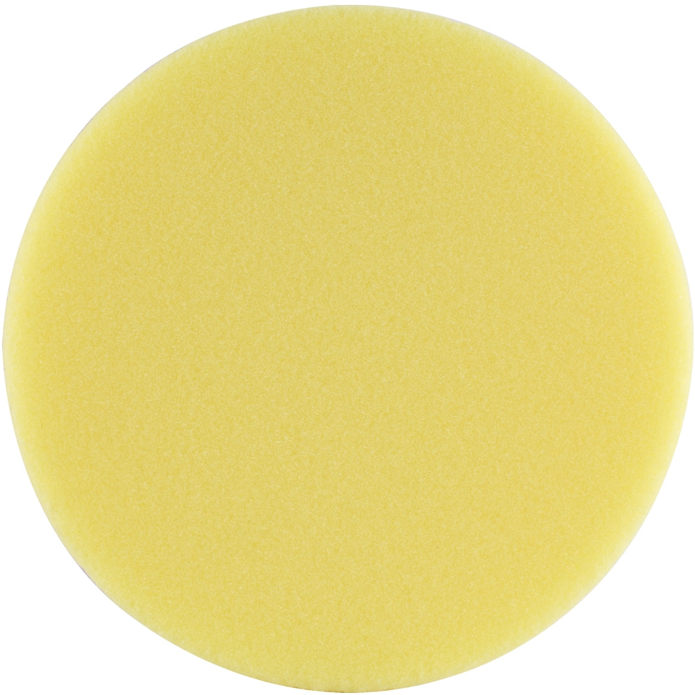 FOAM PAD HOOK AND LOOP YELLOW SPONGE 150MM 6' HEAVY CUTTING