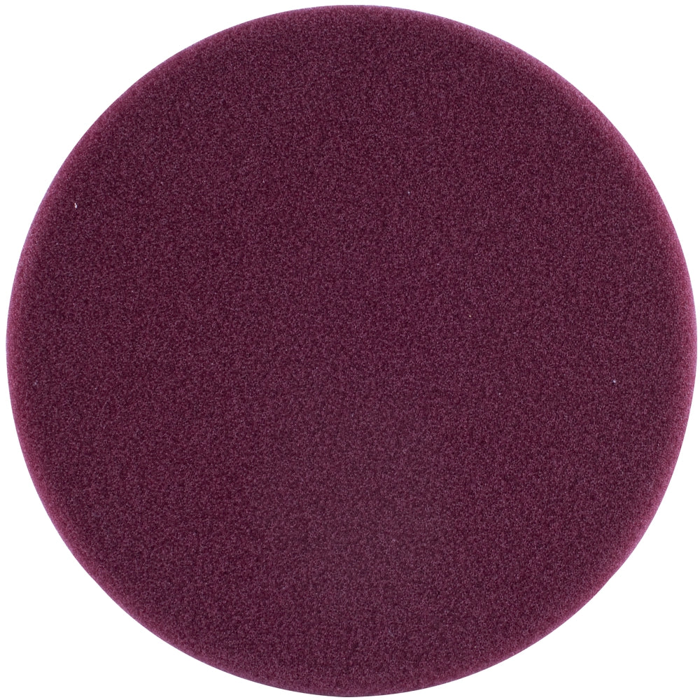 FOAM PAD HOOK AND LOOP MAROON SPONGE 150MM 6' HEAVY COMPOUNDING