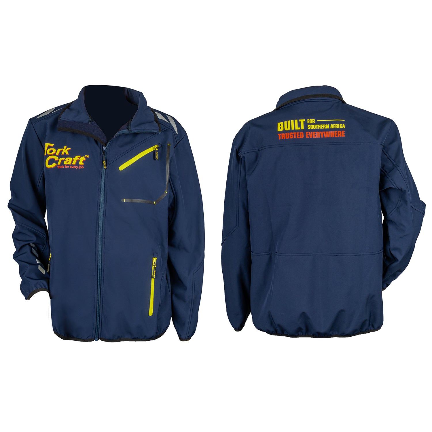 UNISEX SOFT SHELL JACKET BLUE - MEDIUM