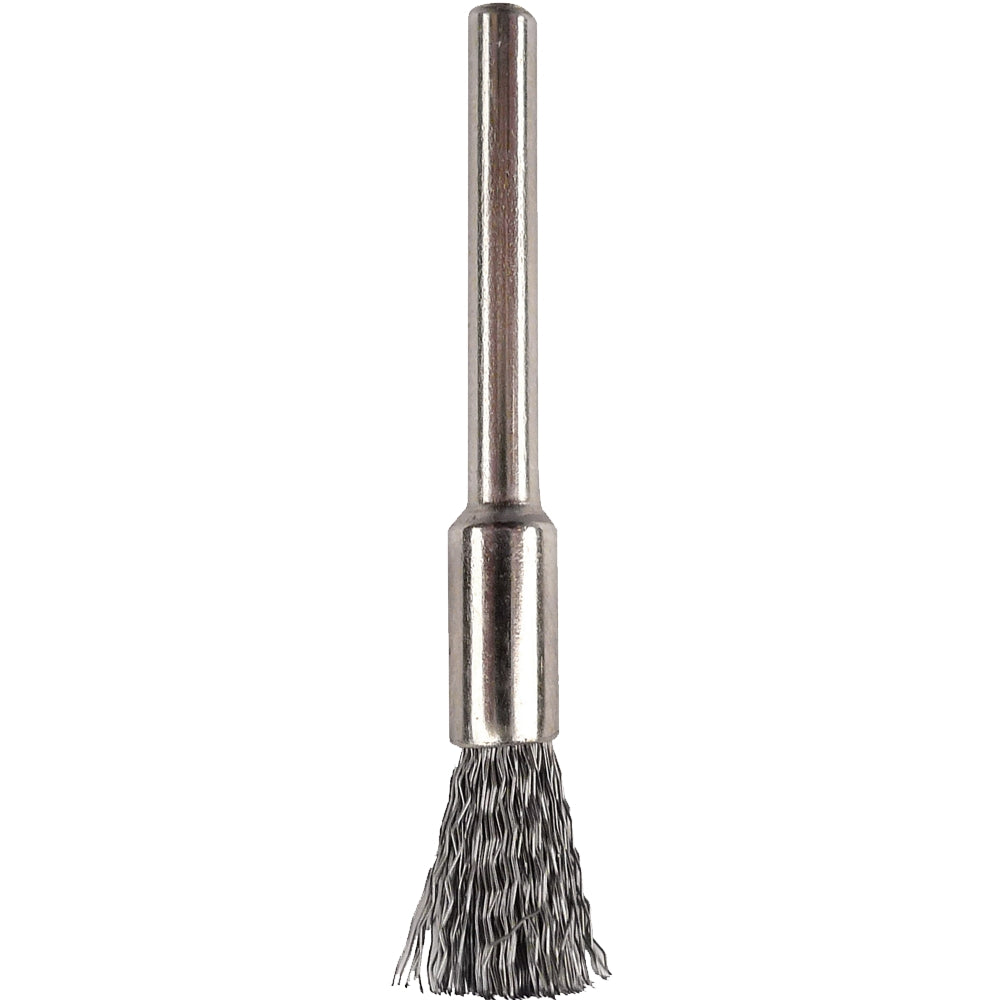 MINI CARBON STEEL BRUSH 5.0MM END 2.4MM SHANK