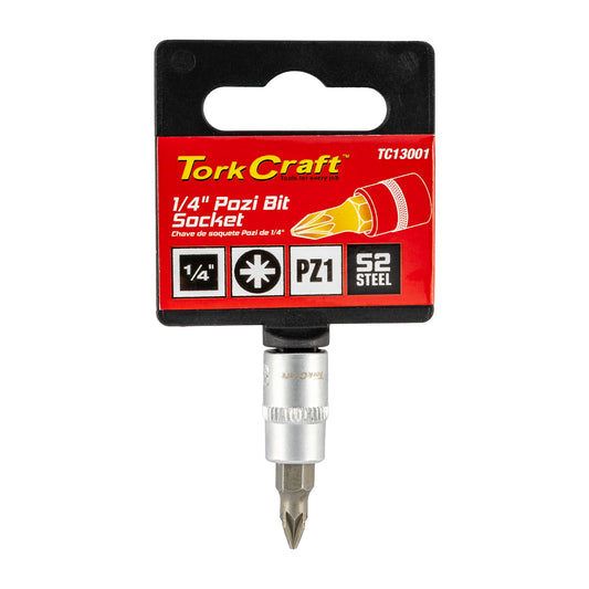 SOCKET BIT 1/4'DR POZI PZ1 S2 MATERIAL