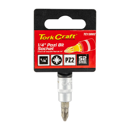 SOCKET BIT 1/4'DR POZI PZ2 S2 MATERIAL