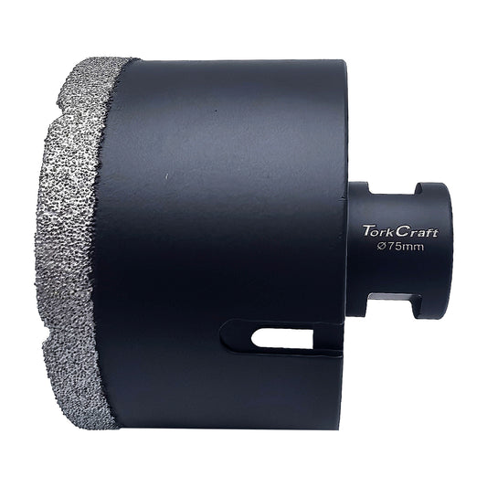 DIAMOND CORE BIT 75MM X 50MM M14 X 70MM VACUUM BRAZED