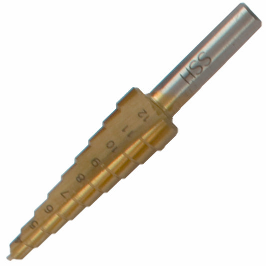 STEP DRILL HSS 4-12MMX1MM