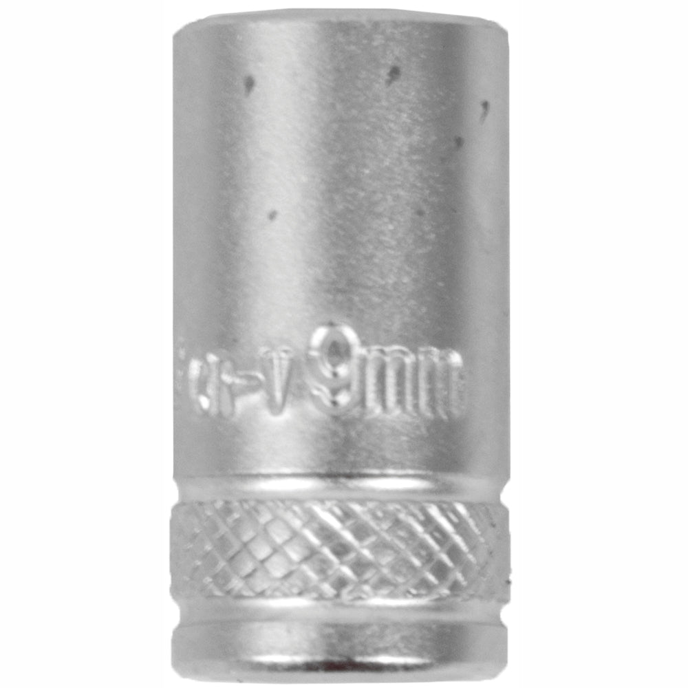 SOCKET 9MM 1/4' DRIVE CRV 12 POINT