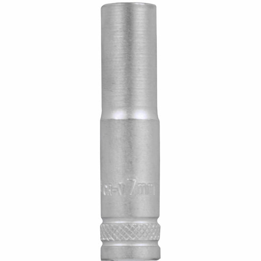 SOCKET 7MM 1/4' DR DEEP SOCKET CRV 12 POINT