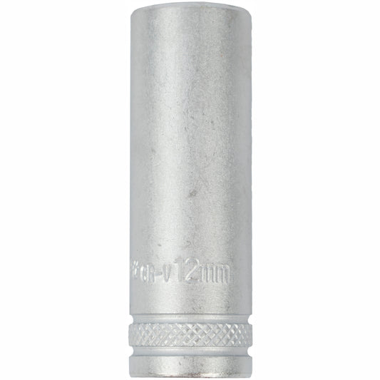 SOCKET 12MM 1/4' DR DEEP SOCKET CRV 12 POINT
