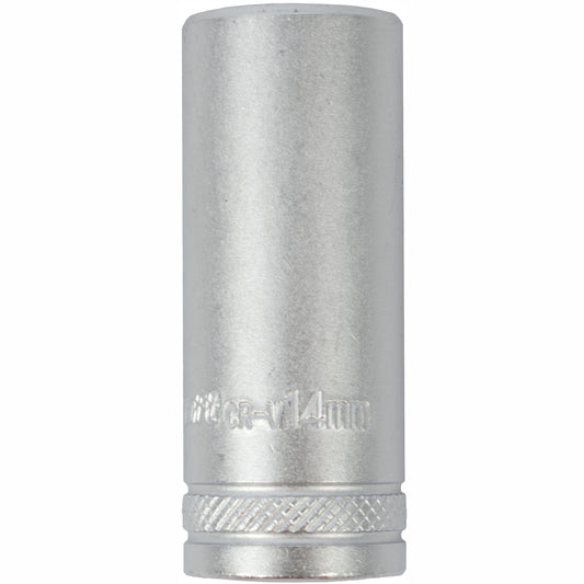 SOCKET 14MM 1/4' DR DEEP SOCKET CRV 12 POINT