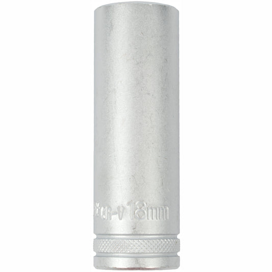SOCKET 18MM 1/2' DR DEEP SOCKET CRV 12 POINT