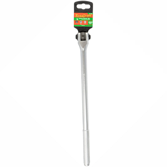 POWER BAR 1/2'M DRIVE 380MM SWIVEL HEAD  STEEL HANDLE SOCKET