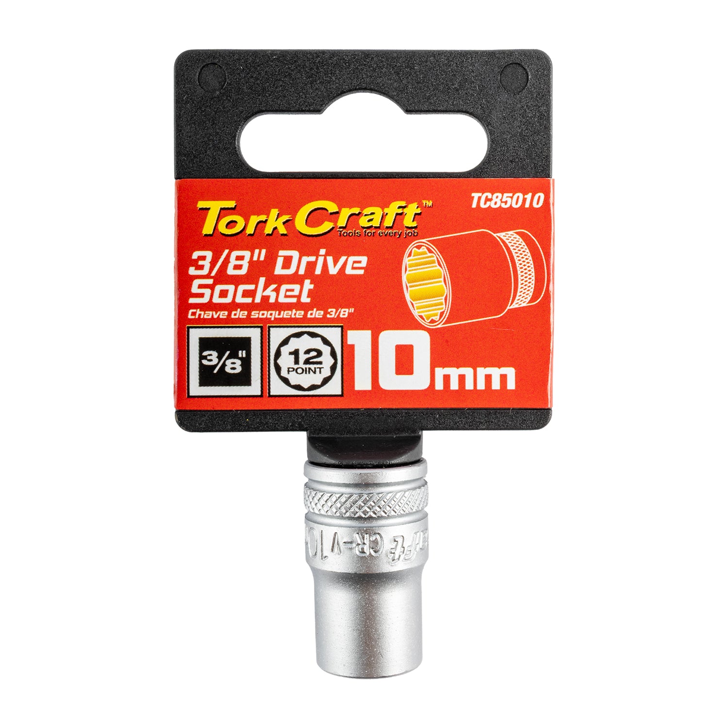 SOCKET 3/8'DR 10MM 12PT CRV