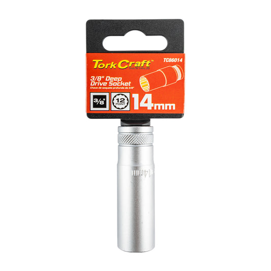 DEEP SOCKET 3/8'DR 14MM 12PT CRV