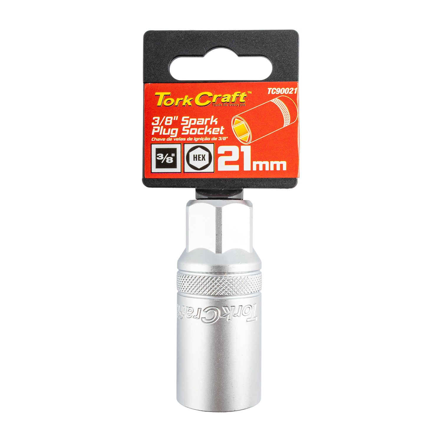 SPARK PLUG SOCKET 21MM X 65MM X 3/8'DR CRV