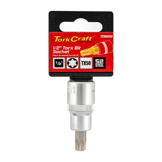 SOCKET BIT 1/2'DR TORX T50 S2 MATERIAL