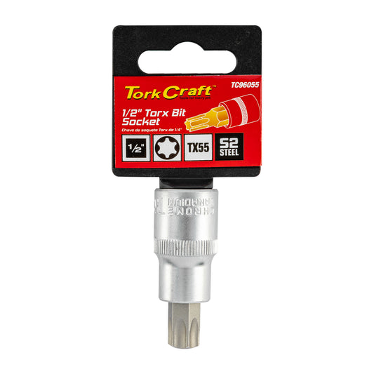 SOCKET BIT 1/2'DR TORX T55 S2 MATERIAL