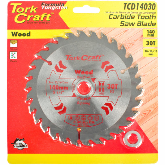 BLADE TCT 140 X 30T 20/16/13 GENERAL PURPOSE COMBINATION WOOD