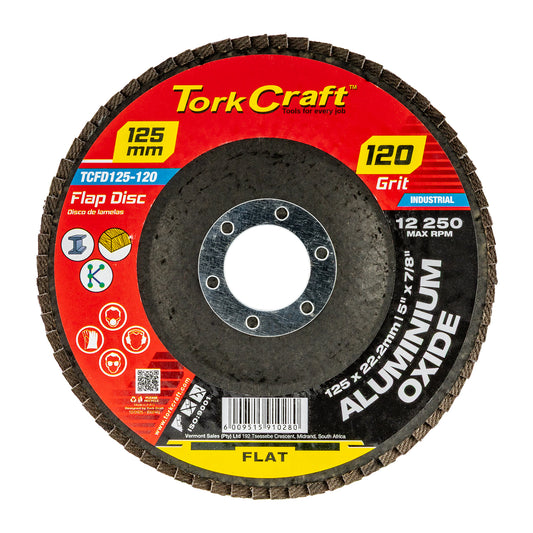 FLAP SANDING DISC 125MM 120GRIT A/O