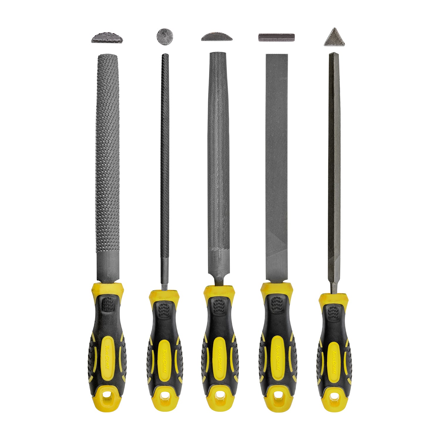 FILE SET 5PC FLAT/RND/TRI-ANGLE/HALF RND/HALF RND RASP