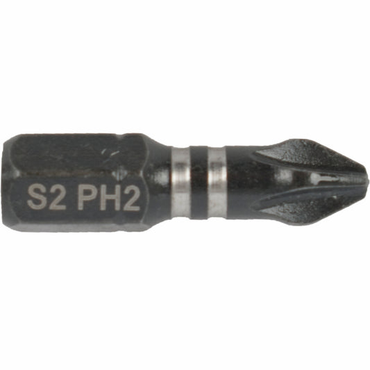 IMPACT PHIL.2 X 25MM INSERT BIT BULK PH2