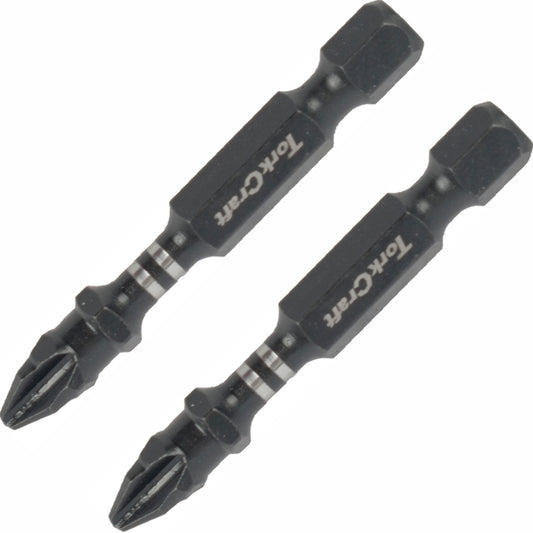 IMPACT PHIL.2 X 50MM POWER BIT 2/CARD PH2