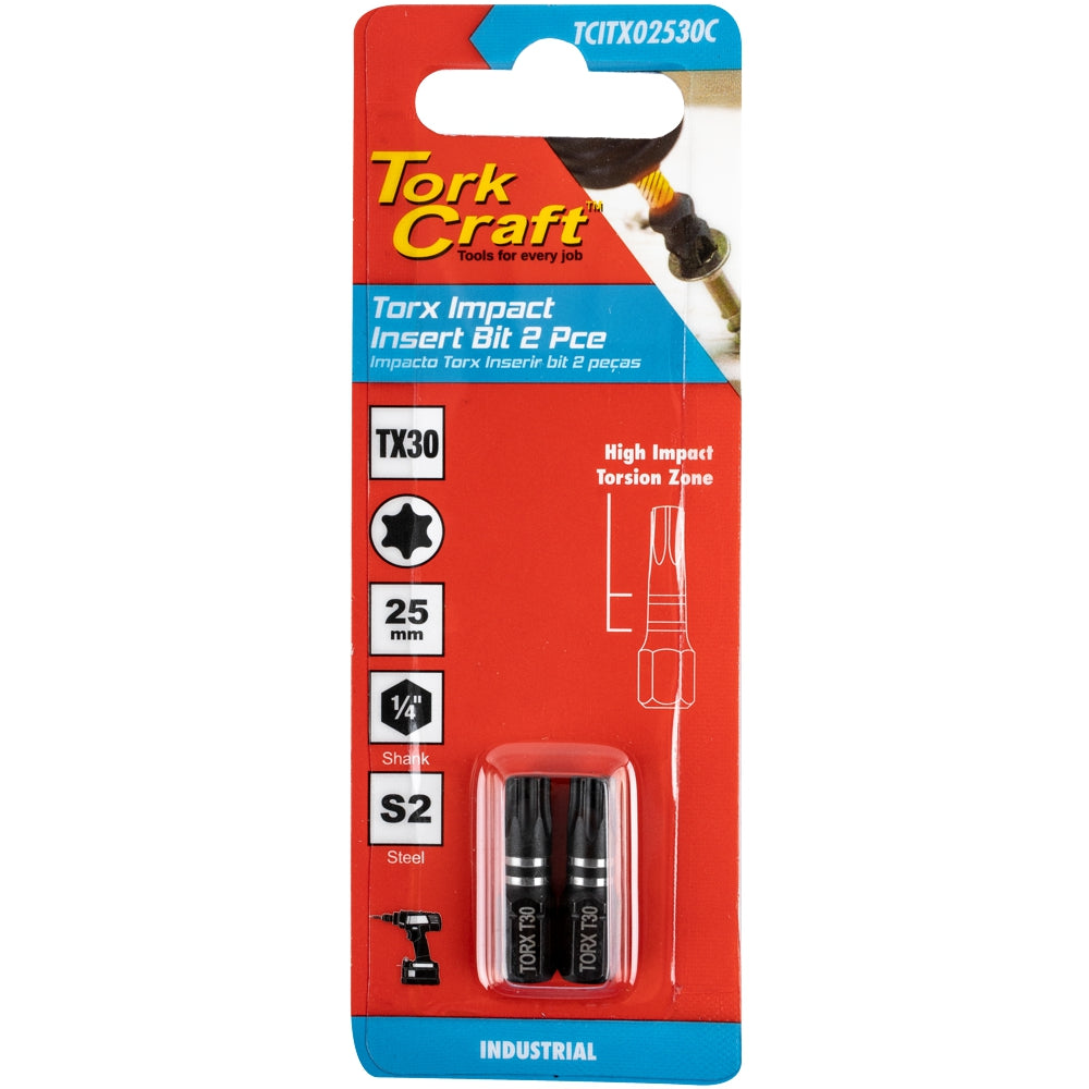 Stall R. Impact Inserts TORX TX 30 IMPACT INSERT BIT 25MM 2PC CARDED – Brick Paradise ...