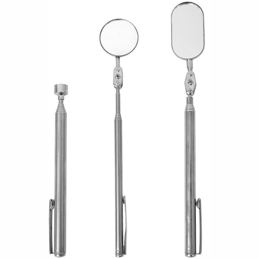 MAGNETIC INSPECTION TOOL SET 3PC  2 X INSP. MIRROR 1 X PICK UP